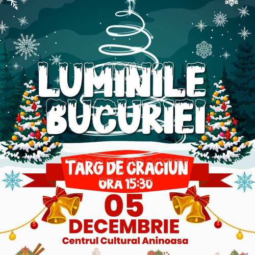 Aninoasa deschide sezonul sărbătorilor de iarnă cu un eveniment comunitar