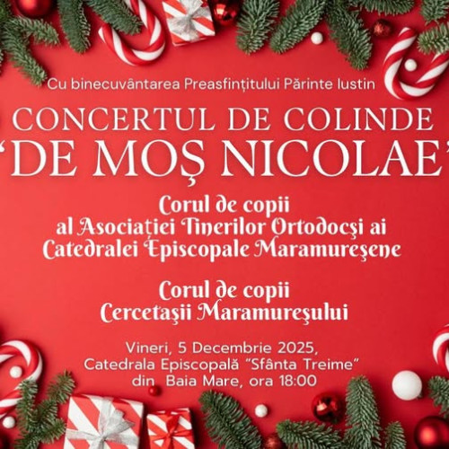 Concert de colinde organizat la Catedrala Episcopală din Baia Mare