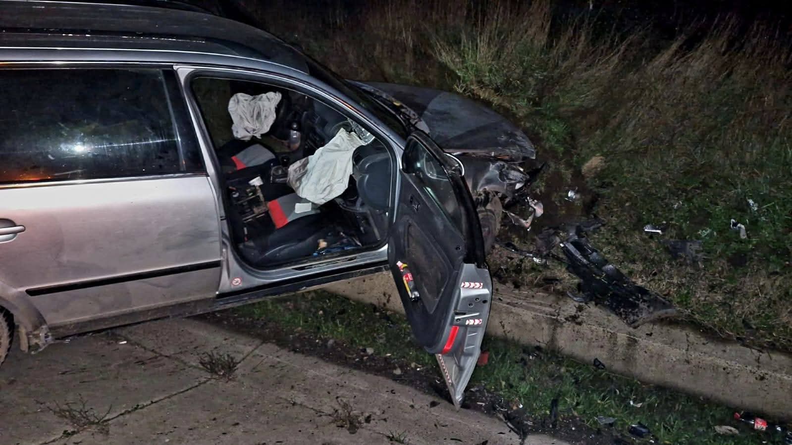 Două persoane rănite într-un accident pe DN5, în județul Giurgiu