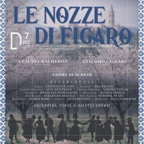 Nunta lui Figaro revine pe scena Teatrului Național de Operă și Operetă „Nae Leonard” în decembrie 2025