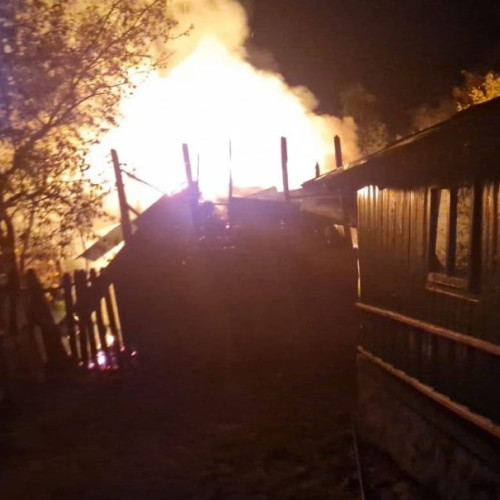 Incendiu la o locuință din Mărășești, gestionat de pompierii vrânceni