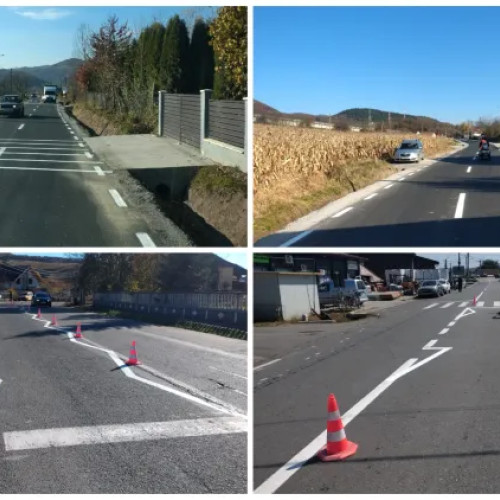 Consiliul Județean Cluj a finalizat marcaje rutiere pe 279 km de drumuri județene
