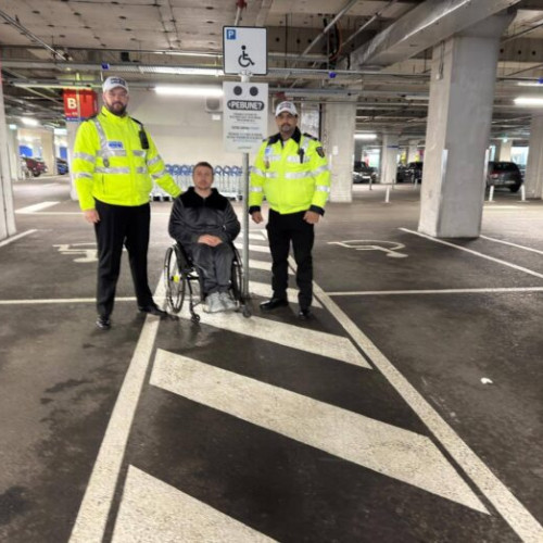 Șase sancțiuni aplicate pentru ocuparea ilegală a locurilor de parcare destinate persoanelor cu handicap la IKEA Pallady