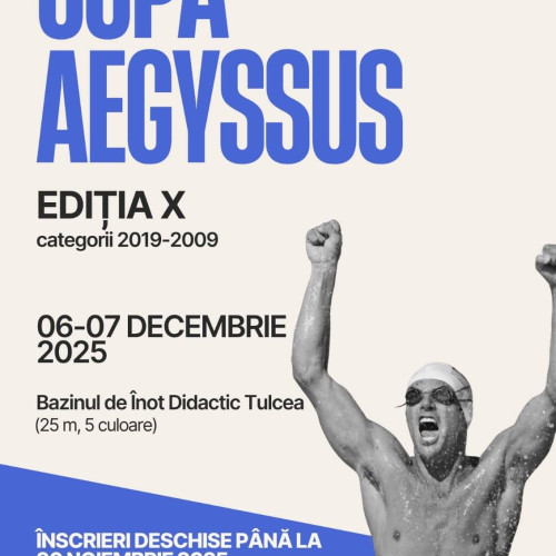 Cupa AEGYSSUS, ediția a X-a, se desfășoară în decembrie la Tulcea