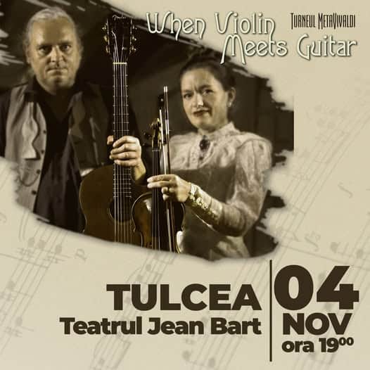 Tulcea găzduiește deschiderea turneului „When Violin Meets Guitar” cu spectacol sold out