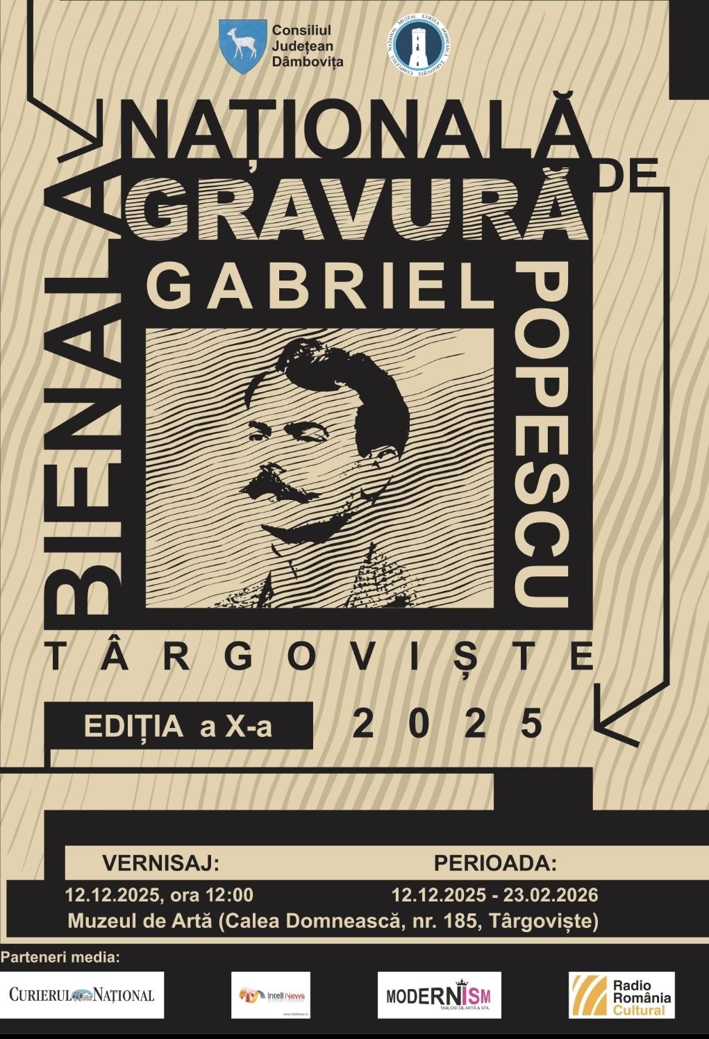 Bienala națională de gravură „Gabriel Popescu” deschide ediția a X-a la Târgoviște