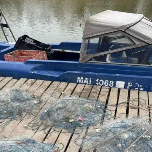 Suculțul din Biosfera Deltei Dunării: 1750m de plase cu 243kg de pește capturate ilegal