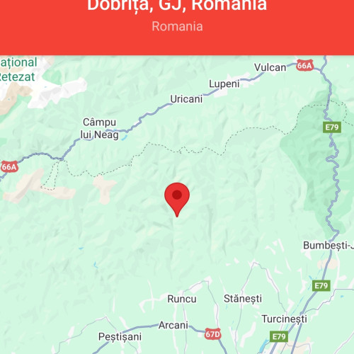 Cutremur slab cu magnitudinea 2,5 în Gorj pe 5 decembrie 2025