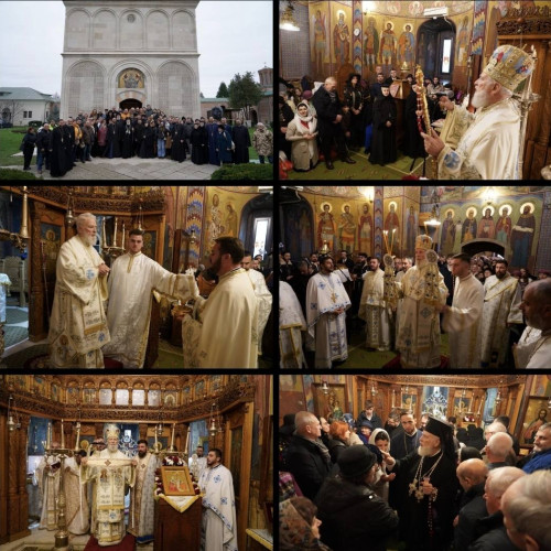 Mitropolitul Nifon a liturghisit la Mănăstirea Dealu de Sfântul Nicolae