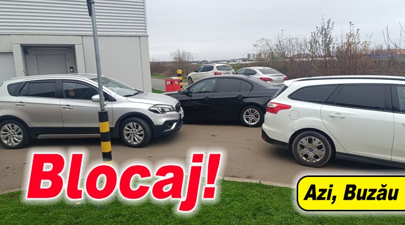 Șoferii blochează strada dintre Kaufland Frăsinet și DM, cerută intervenția poliției