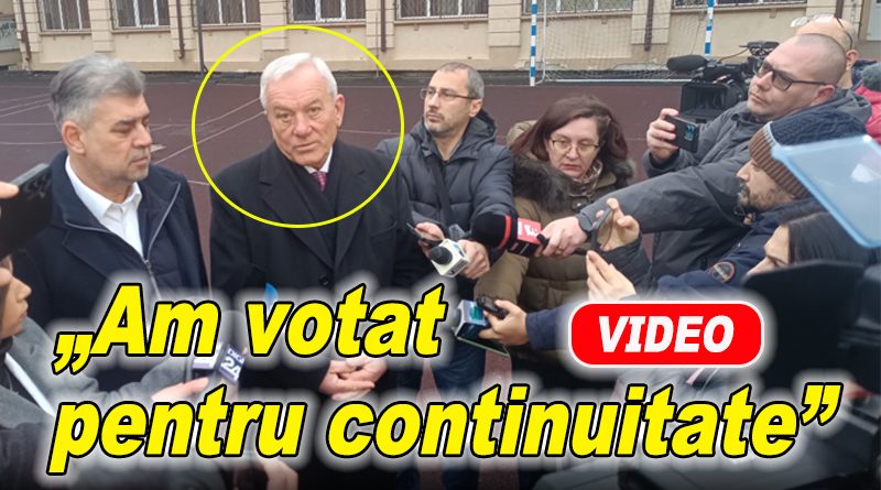 Edilul Constantin Toma și Marcel Ciolacu au votat în Buzău, însoțiți de presă