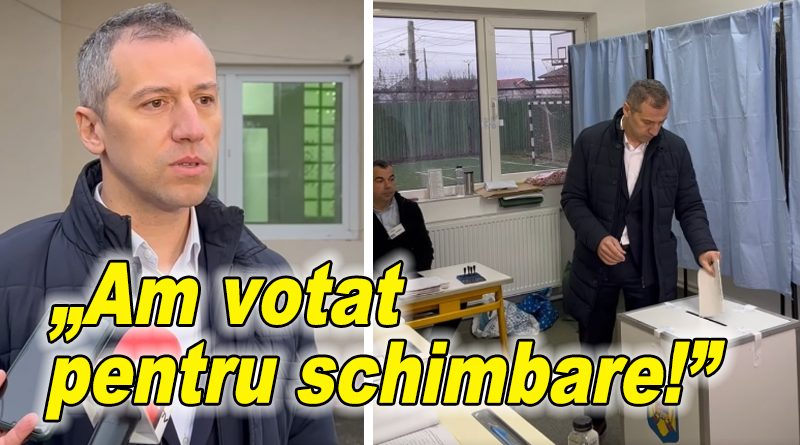 Silviu Iordache a votat pentru schimbare la alegerile locale din Spătaru