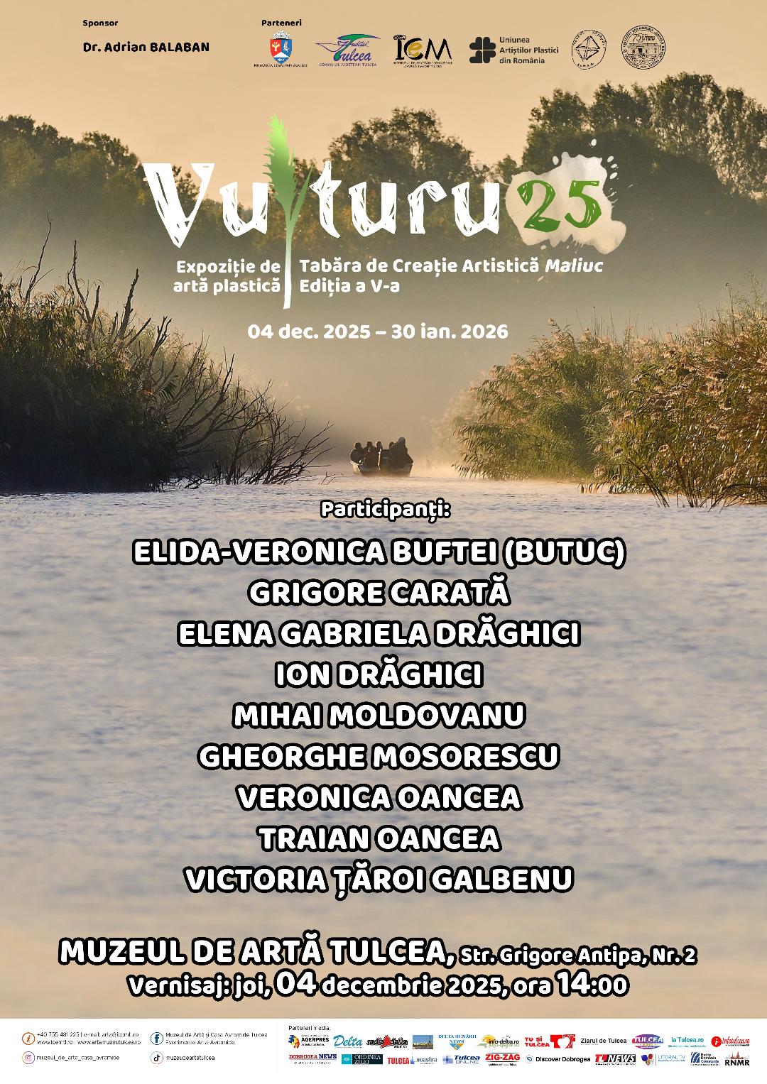 Vernisajul expoziției „Vulturu 25” la Muzeul de Artă din Tulcea