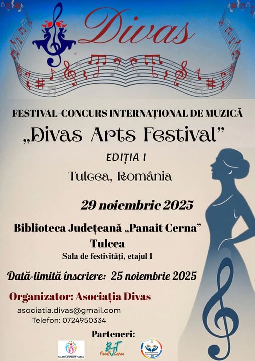 Festivalul Divas Arts începe la Tulcea cu înscrieri până mâine