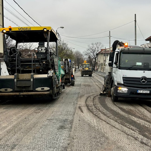 Trafic rutier restricționat pe strada Steagului din Constanța pentru lucrări de asfaltare