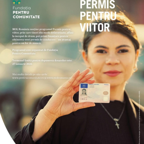 Tinerii din medii defavorizate pot aplica până în ianuarie la programul „Permis pentru viitor”