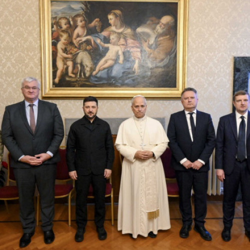 Volodimir Zelenski s-a întâlnit cu papa Leon al XIV-lea și premierul Meloni la Roma