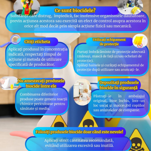 DSP Tulcea promovează utilizarea responsabilă a biocidelor pentru sănătate și mediu