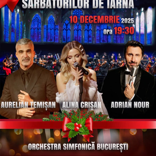 Concert de Crăciun la Târgu Jiul cu Orchestra Simfonică București