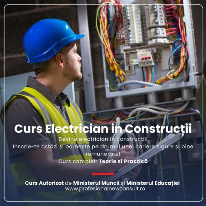 Curs de electrician în construcții disponibil la Focșani cu plată în rate