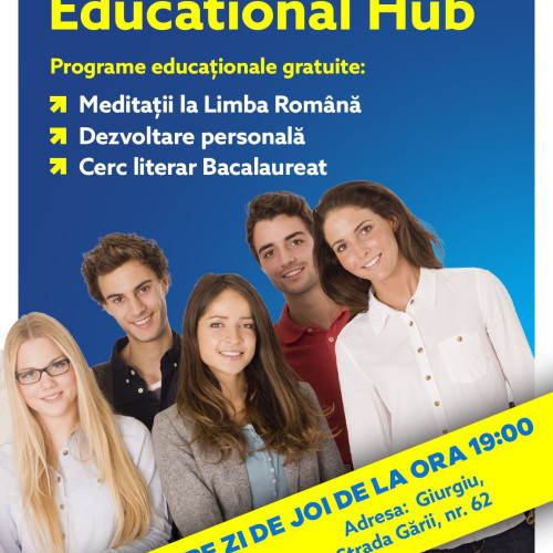 EducationalHub oferă meditații și cursuri gratuite pentru elevii din Giurgiu