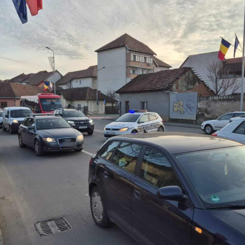 Accident rutier în Alba Iulia, trafic îngreunat la intersecția Calea Moților cu Bulevardul Horea