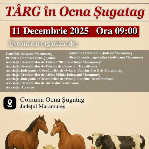 Se redeschide târgul de animale din Ocna Șugatag cu o nouă ediție a expoziției