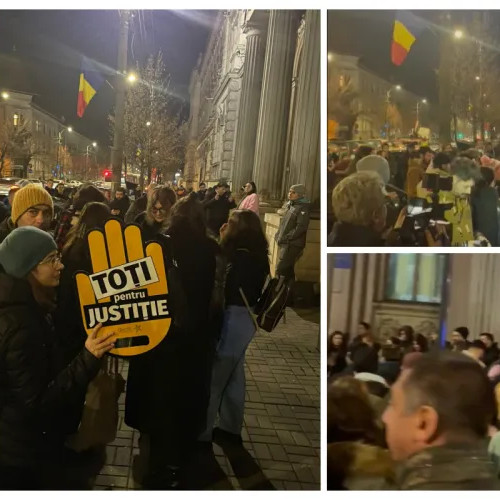 Câteva sute de clujeni protestează față de corupție și blocaje în justiție
