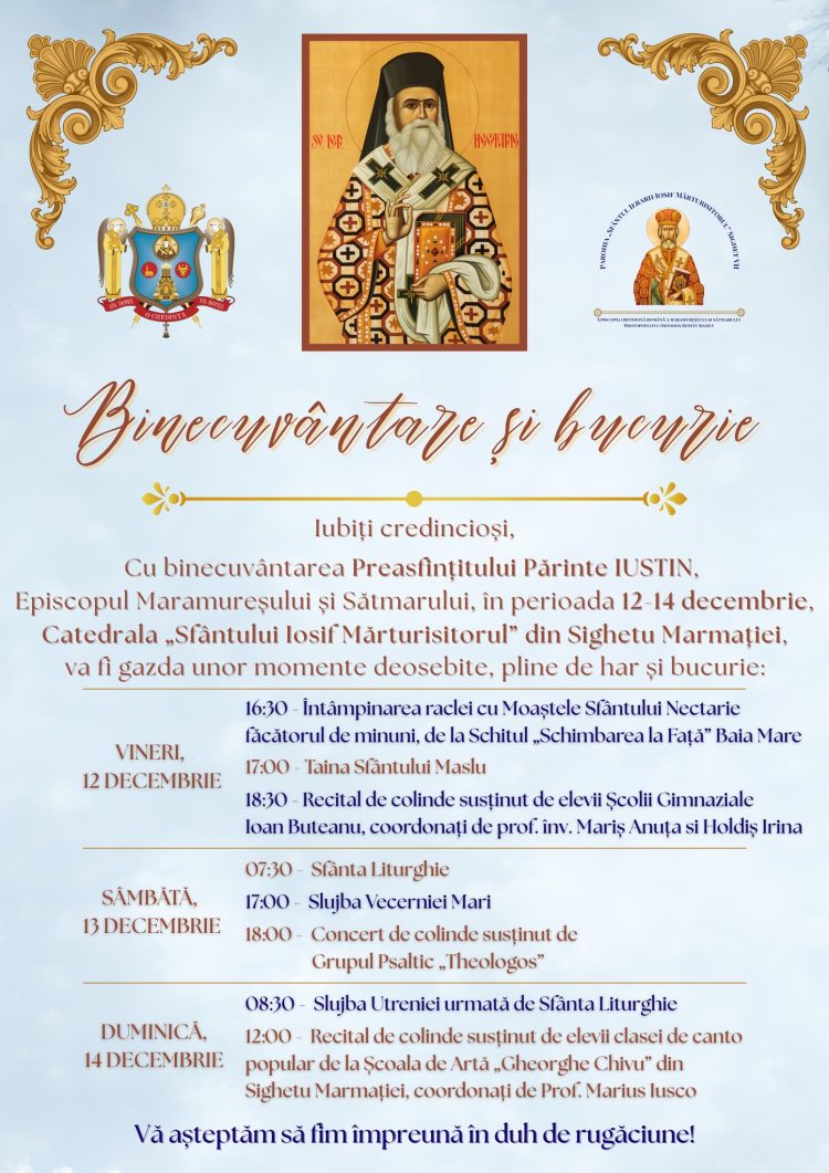 Moaștele Sfântului Nectarie aduse spre cinstire la Baia Mare în decembrie