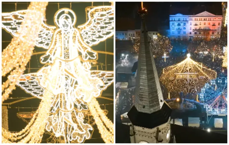 Cluj-Napoca se transformă în orașul luminilor cu instalații multimedia festive