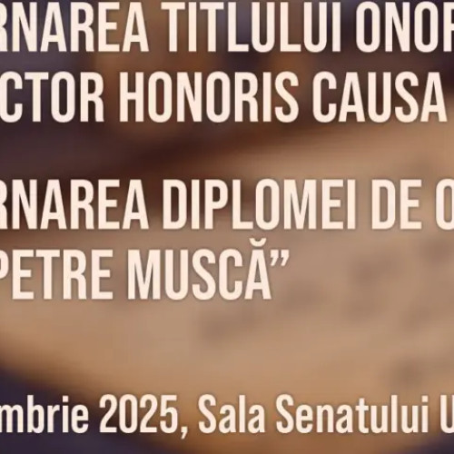 Academicianul Maya Simionescu primește titlul Doctor Honoris Causa la UMFST Târgu Mureș