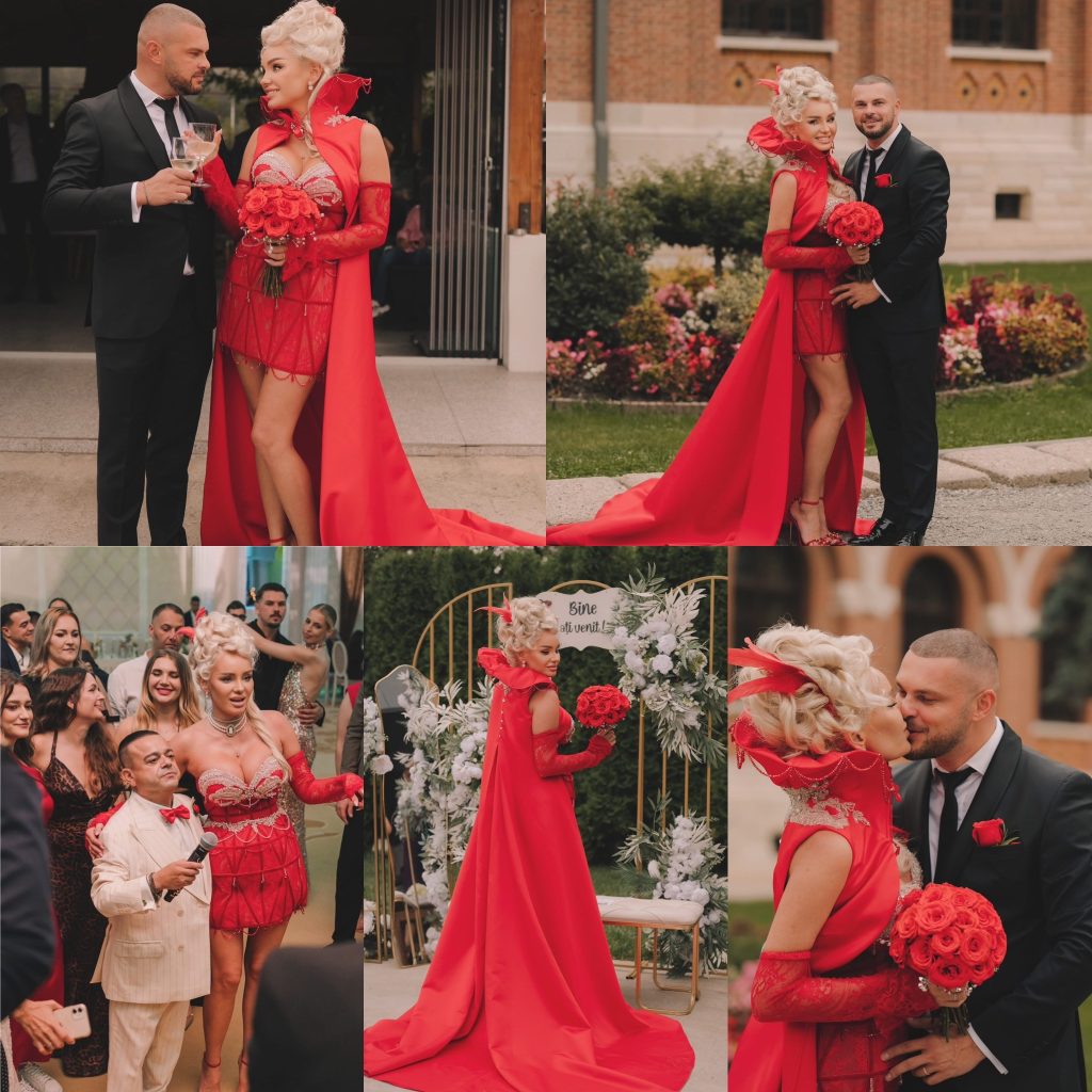 Maria Constantin impresionează cu o rochie roșie la evenimentul de nașă