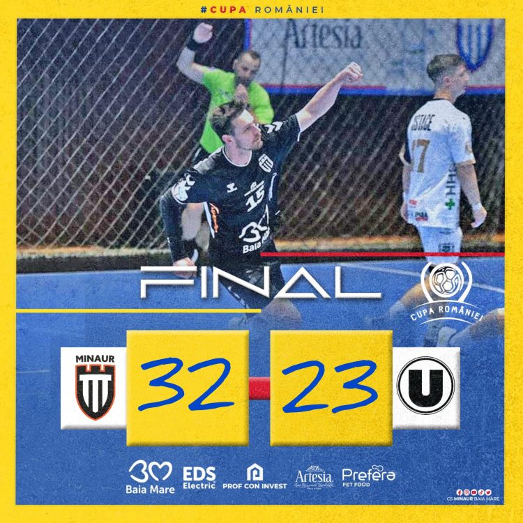 Minaur Baia Mare s-a calificat în sferturile Cupei României după victoria cu „U” Cluj