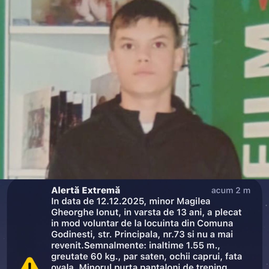 Băiat dispărut în Gorj, găsit teafăr după o amplă operațiune de căutare