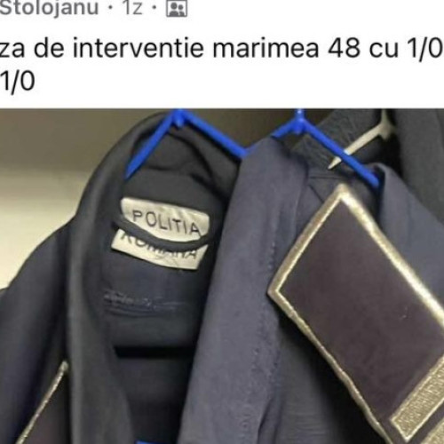 Sindicatul Europol denunță lipsa uniformelor pentru polițiști și organizarea pe rețele sociale