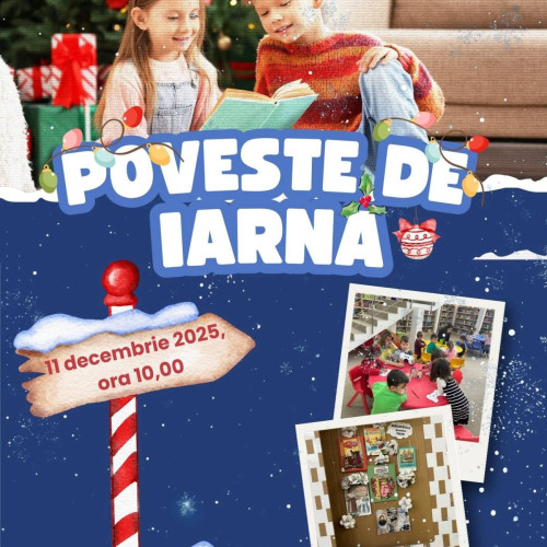 Activitate specială „Poveste de iarnă” la Biblioteca Județeană I. H. Rădulescu pentru copii