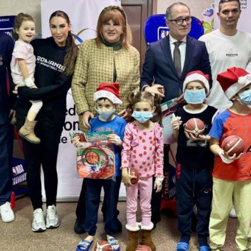 Copiii internați la Spitalul „Grigore Alexandrescu” au jucat baschet pentru o clipă de normalitate