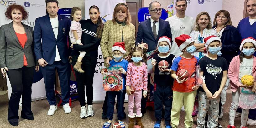 Copiii internați la Spitalul „Grigore Alexandrescu” au jucat baschet pentru o clipă de normalitate