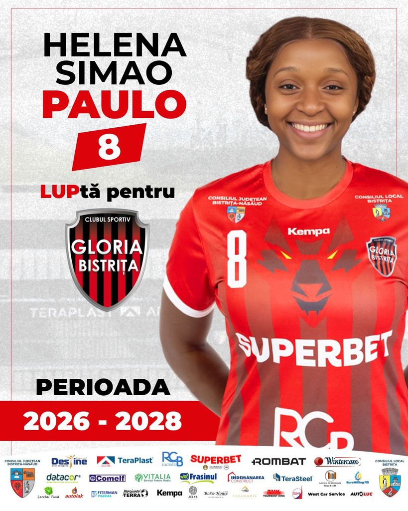 Gloria Bistrița îl va avea în lot pe coordonatorul Angolei, Helena Simao Paulo