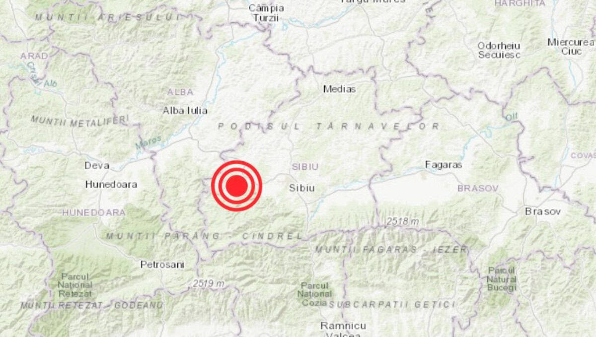 Două cutremure au zguduit România, unul aproape de Sibiu și Alba Iulia