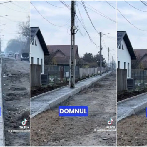 Primarul din Slobozia critică stâlpii amplasați pe trotuare și oprește proiectul