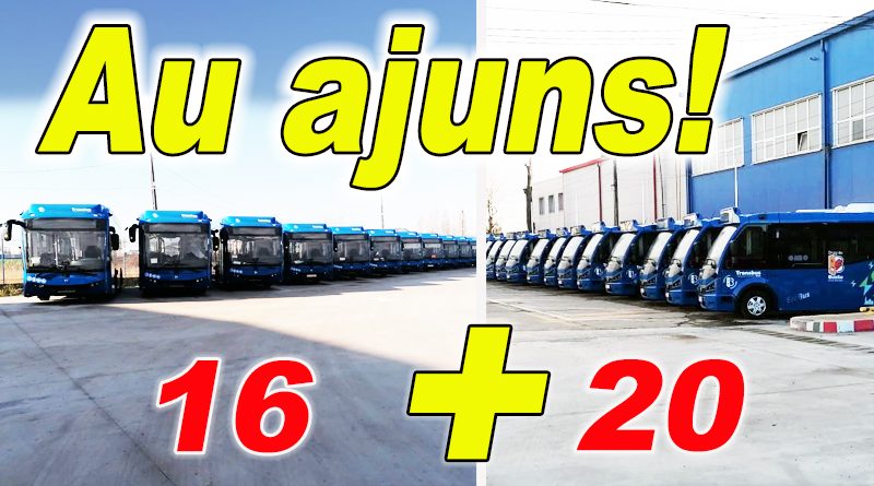 La Buzău au sosit cele 16 autobuze și 20 de microbuze electrice din fonduri europene