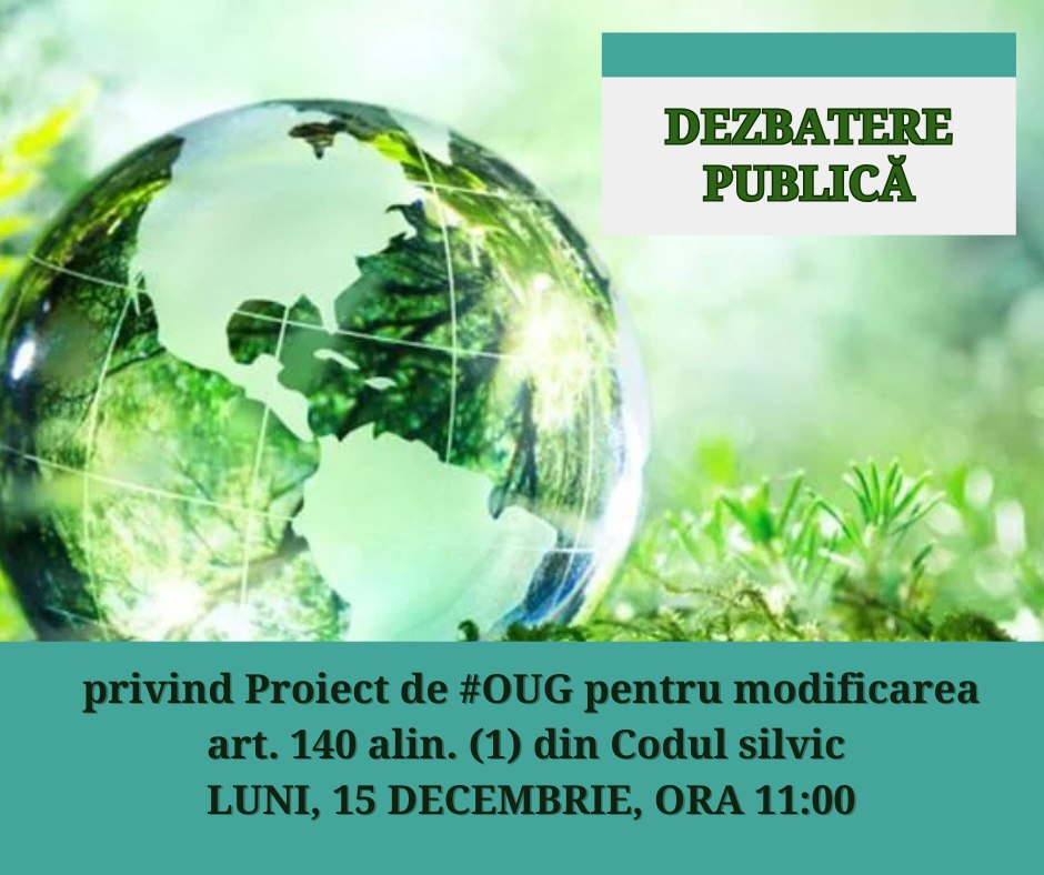 Ministerul Mediului organizează dezbatere despre protecția spațiilor verzi urbane