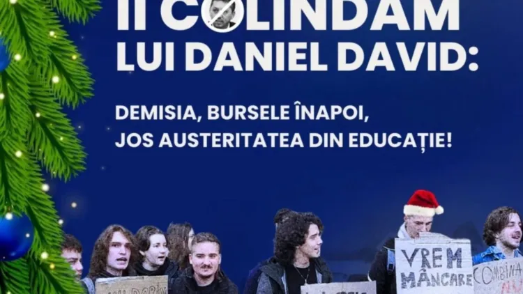 Protest la Cluj-Napoca împotriva politicilor de austeritate în educație