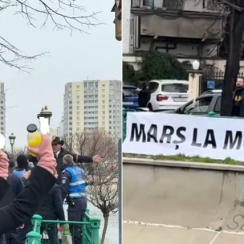 Scandal la Curtea de Apel București după un protest cu mesajul „Marș la Moscova”
