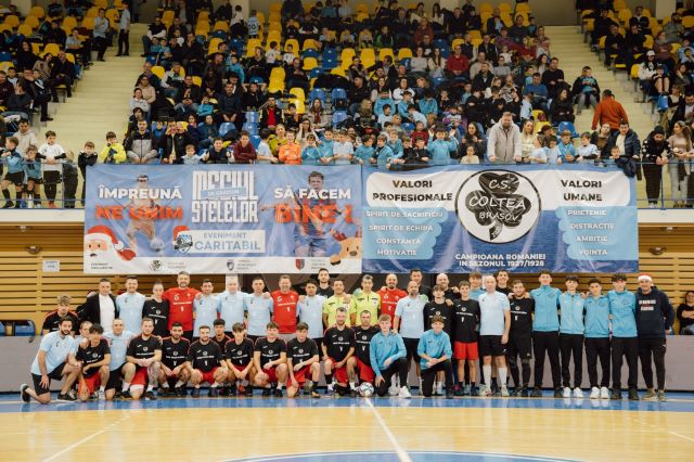 CS Colțea 1920 Brașov a organizat Meciul Stelelor de Crăciun cu caracter caritabil