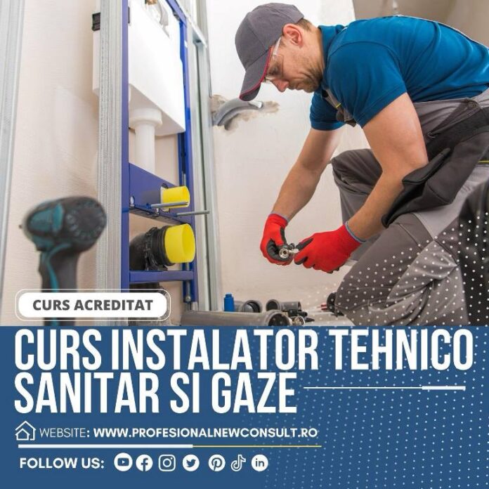Profesioniștii din Focșani se pot înscrie la cursul acreditat de instalator tehnico-sanitar și gaze