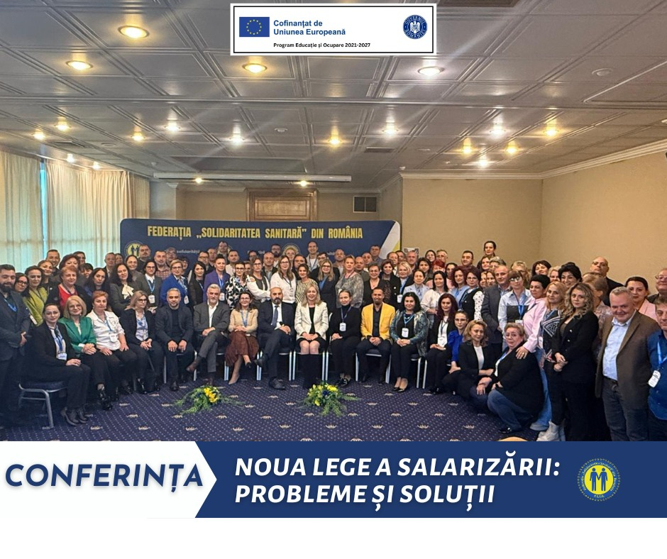 Federația Solidaritatea Sanitară organizează campanie și conferință pentru salarii echitabile în sănătate