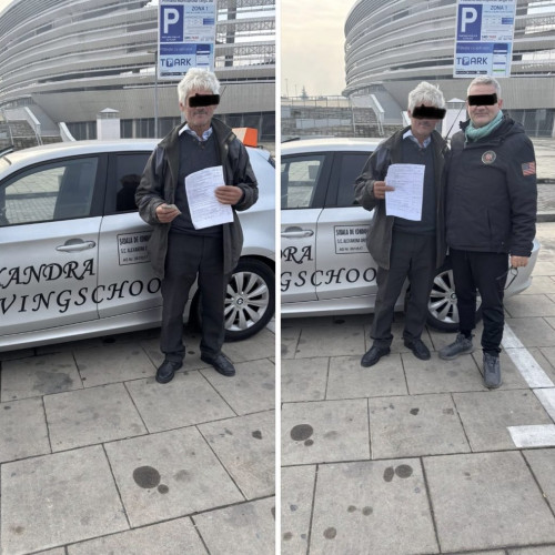 Nea Dorinel din Gorj obține permisul de conducere la 62 de ani, inspirând multe generații