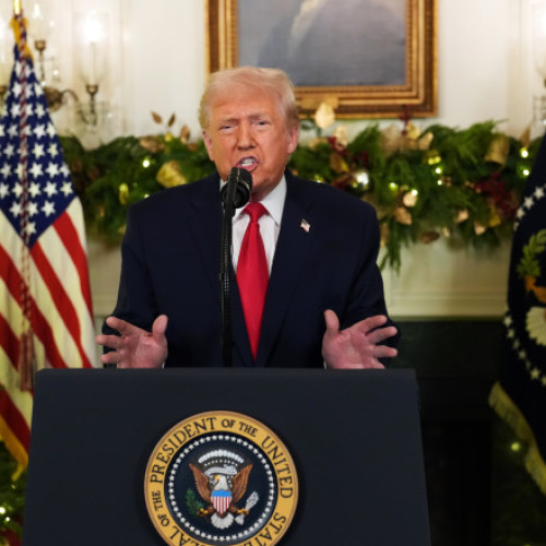 Donald Trump susține redresarea economică și atacă imigrația în discursul de final de an